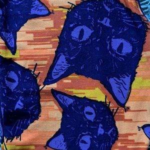Lularoe Halloween kitty tween leggings